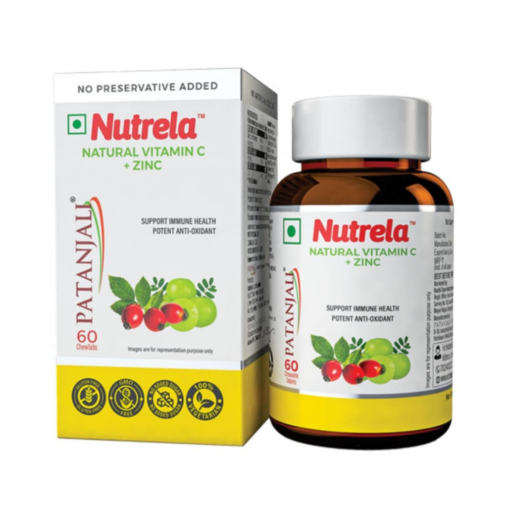 PAT NUTRELA NATURAL VIT C PLUS ZINC - Patanjali